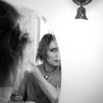 Behind the scenes look with singer songwriter Christine Rosander through a mirror during the filming of the Been A Long Time music video.