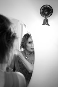 Behind the scenes look with singer songwriter Christine Rosander through a mirror during the filming of the Been A Long Time music video.