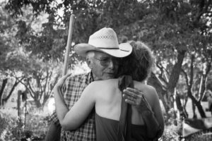 Singer songwriter Christine Rosander and her father, Glen Rosander at Park Winters where Been A Long Time album video was filmed.