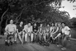 Group photo of crew for Been A Long Time filming.