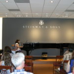 Christen Ntanios performing at Steinway & Sons Recital