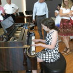 Maisie performing at Steinway & Sons Recital