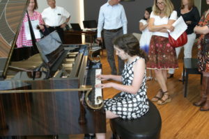 Maisie performing at Steinway & Sons Recital