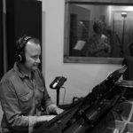 Doug Petty plays piano during the recording of the Been A Long Time album.