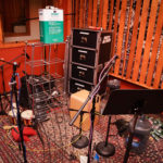 Percussion Room in the studio during the recording of the Been A Long Time album.