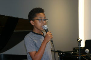 William sings at Steinway & Sons recital